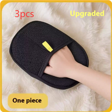 Pet Grooming & Deshedding Gloves – Dual-Sided Silicone Brush Mitts for Cats & Dogs