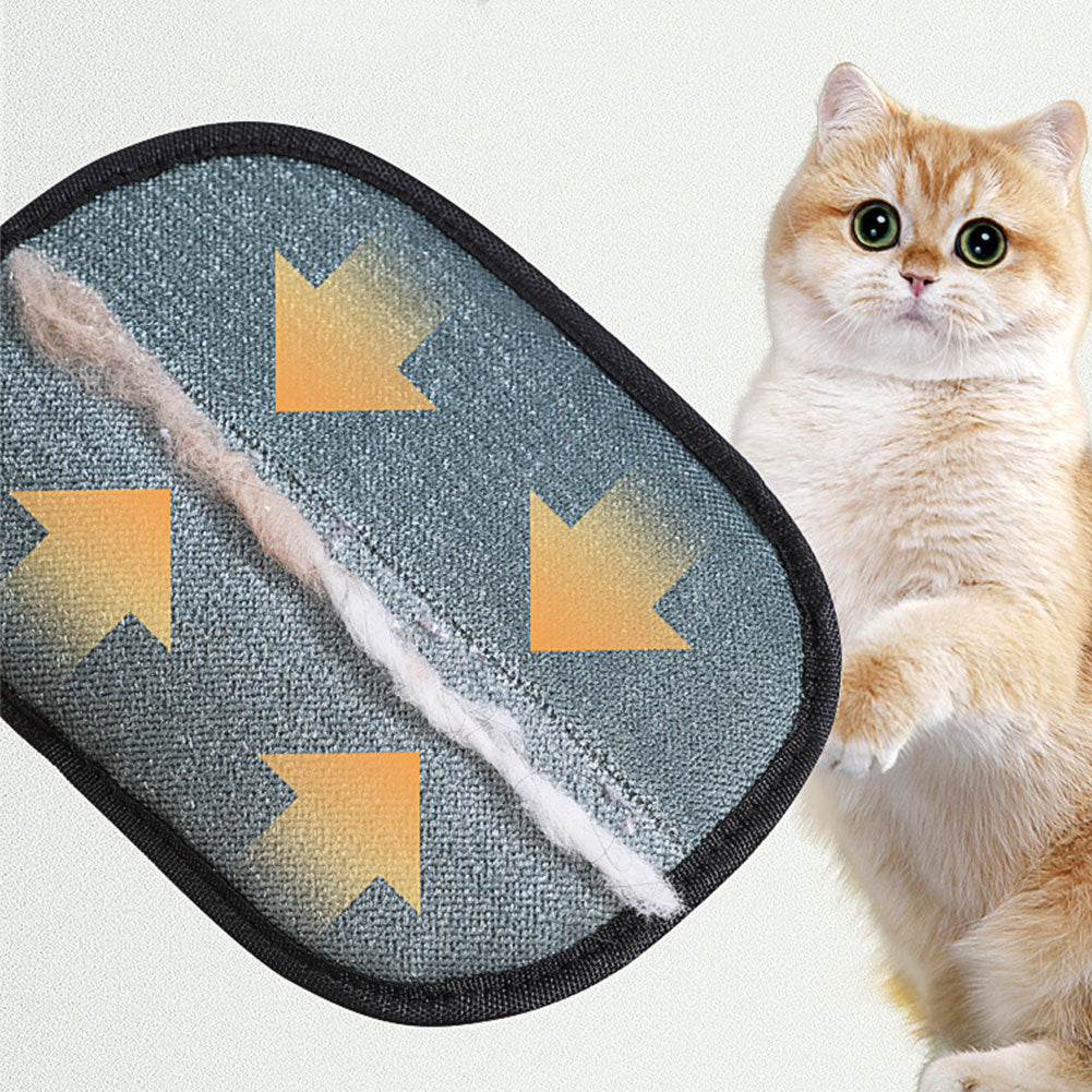 Pet Grooming & Deshedding Gloves – Dual-Sided Silicone Brush Mitts for Cats & Dogs