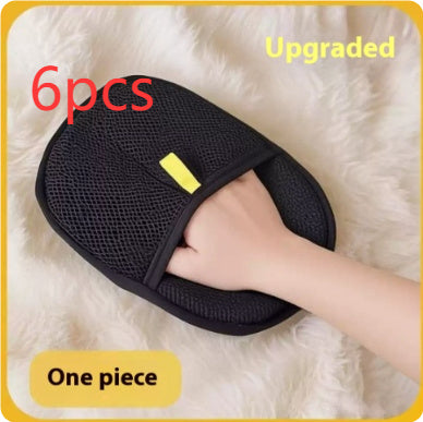Pet Grooming & Deshedding Gloves – Dual-Sided Silicone Brush Mitts for Cats & Dogs